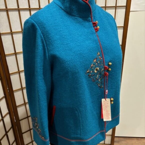 Elegant Turquoise Jacket - Picture 1 of 9